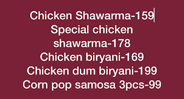 Grill 9 Shawarma menu 