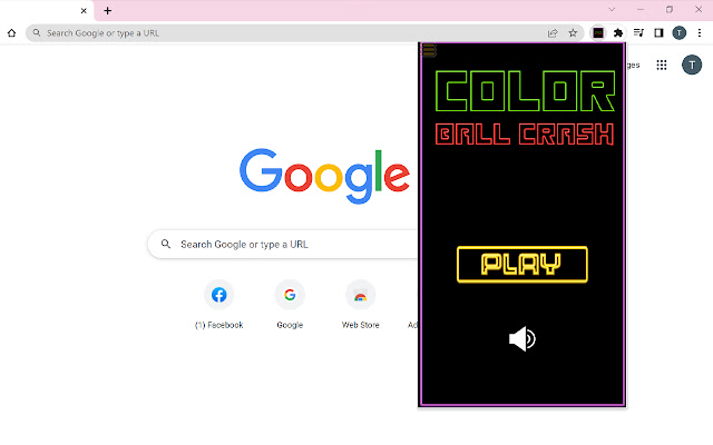 Color Ball Crash Game chrome extension