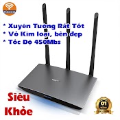 Bộ Phát Wifi Tplink Tl - Wr890N Vỏ Hợp Kim Nhôm - Ăngten Xuyên Tường