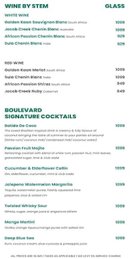 Boulevard - 24 Hour Coffee Shop menu 5