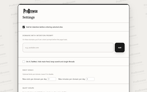 PreBrowse screenshot 4