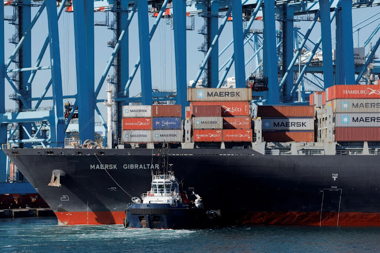 Containers are seen on the Maersk's container ship Maersk Gibraltar at the APM Terminals in the port of Algeciras, Spain on January 19. Picture: REUTERS/JON NAZCA