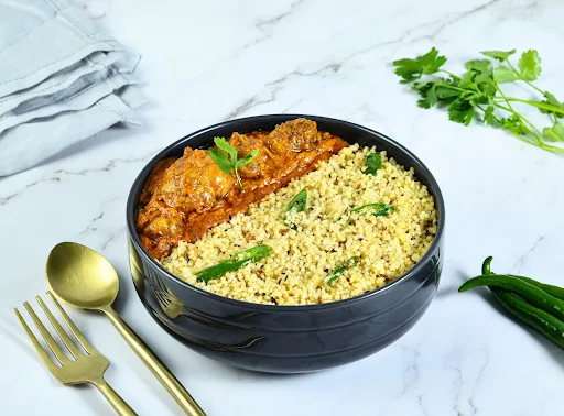 Millet Jeera Pulao With Boneless Butter Chicken