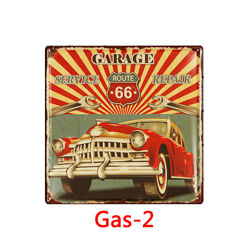 Title 9, Retro Tin Painting for Bar, Home KTV, Mural Wal...