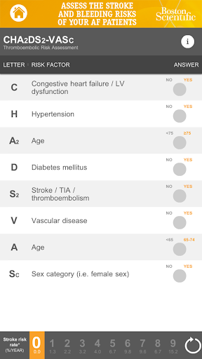 Stroke-Bleed Risks Calculator 1.2.7 screenshots 2