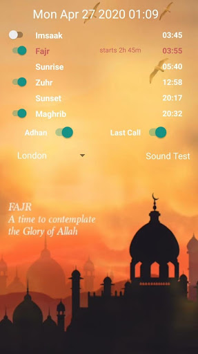 Screenshot Shia Salah Times