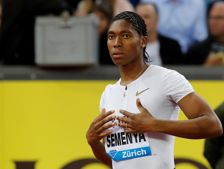 Caster Semenya of South Africa before the women's 800m race at the Diamond League meeting at Letzigrund Stadium, Zurich, Switzerland on August 30 2018.