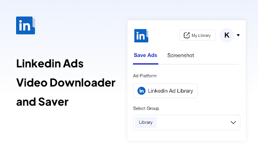 Linkedin Ads Video Downloader and Saver