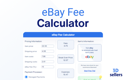 eBay Fee Calculator 2022 Preview image 0