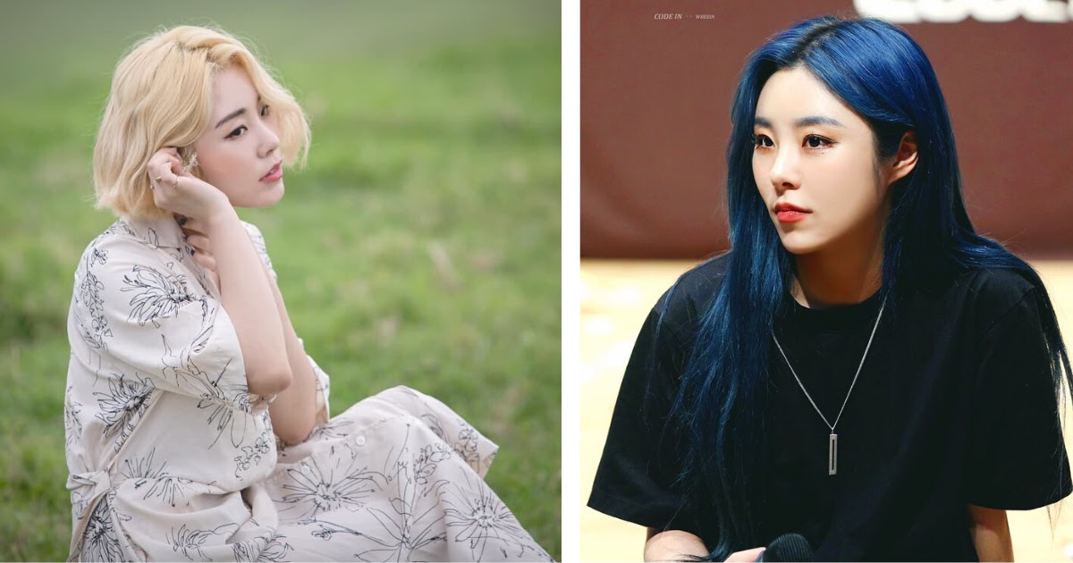 Wheein's Blue Hair Color Journey - wide 2