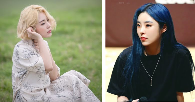 Wheein's Blue Hair Color Transformation - wide 6