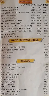 Kukkad Nukkad menu 1