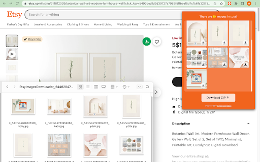 Etsy Product Image Export Tool