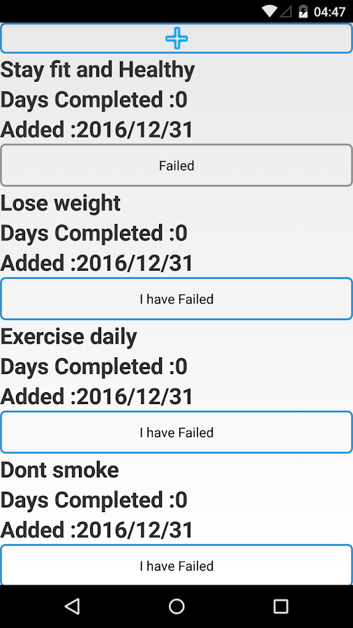 New Years Resolutions 2017 Screen 3