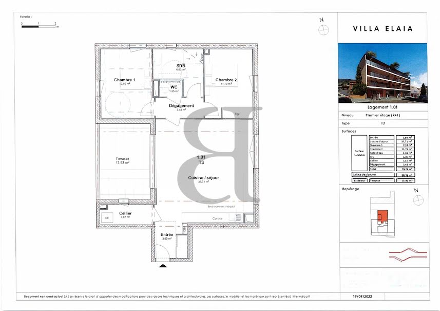 Vente appartement 3 pièces 80 m² à Nyons (26110), 289 700 €