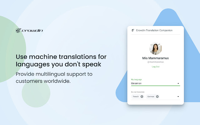 Crowdin Translation Companion chrome extension