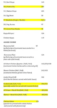 Anjappavum Ayyayiram Ruchikalum menu 2