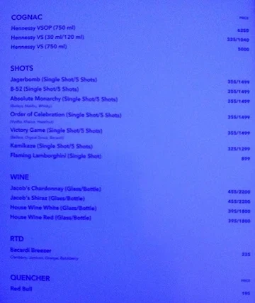 Illusion Lounge And Bar menu 