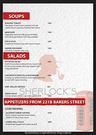 Sherlock's - Lounge & Kitchen menu 5