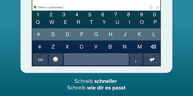 Fleksy Tastatur + Emoji Screenshot