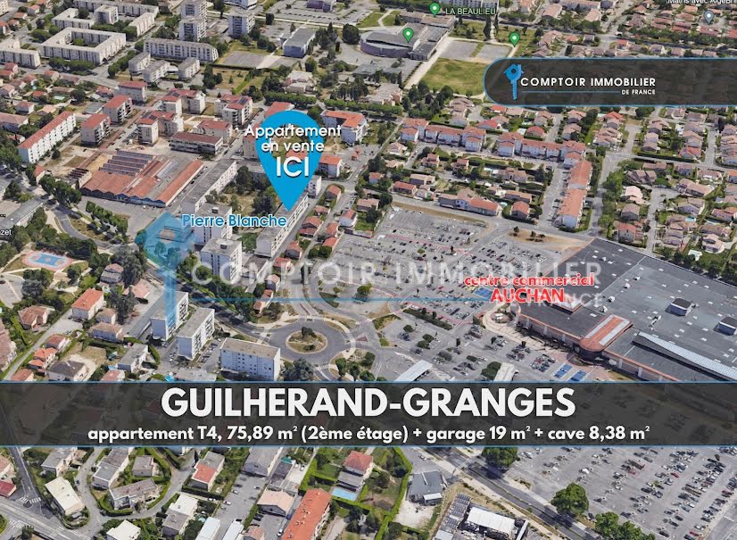 Vente appartement 4 pièces 75.89 m² à Guilherand-Granges (07500), 158 000 €