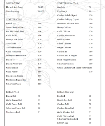 Food Box Cafe menu 