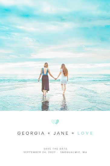 Georgia & Jane's Wedding - Wedding Invitation template