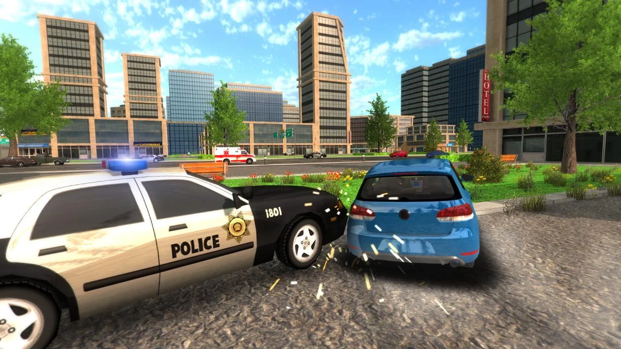   Crime Car Driving Simulator- 스크린샷 