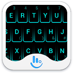 Neon Blue Keyboard Theme Apk