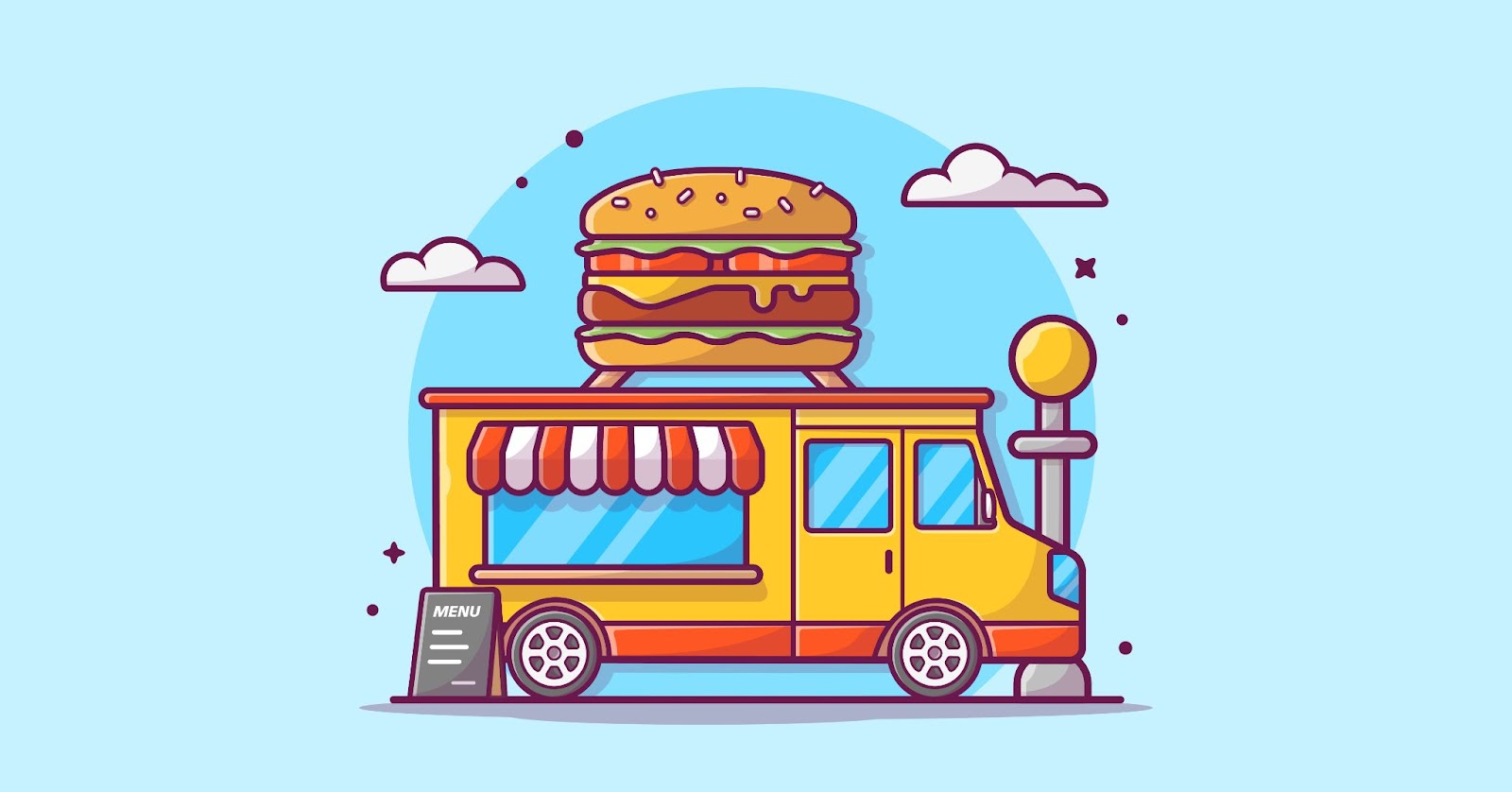 Food truck owner:A food truck with food