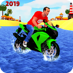 Cover Image of Download Beach Water Surfer Bike Rider: Motorcycle Stunts 1.1 APK