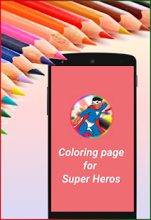 Coloring book for Super Heros - náhled