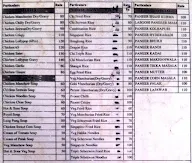 Sainath menu 1