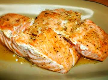 BUTTERY BAKED SALMON