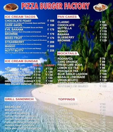 Pizza Burger Factory menu 