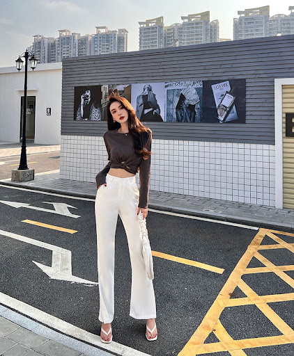 Title 8, Spring and Summer New Womens Slim Fit Suit Tro...