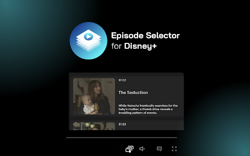 Disney+ Episode Selector: episode list.