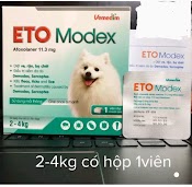 Eto Modex - Viên Nhai Ngừa Ve, Rận, Bọ Chét Cho Chó (Hộp 1 Viên)