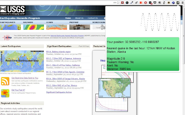 Quake Radar