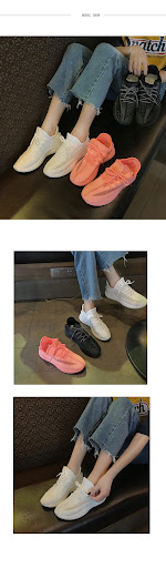Title 5, Breathable mesh daddy shoes women sneakers, des...