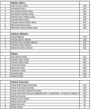 Haldiram's Sweets and Namkeen menu 