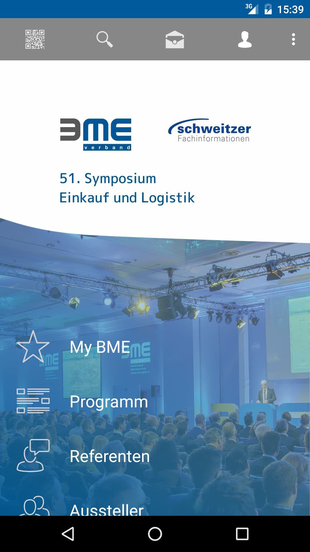 Android application BME-Symposium 2016 screenshort