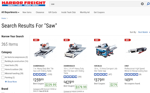 Harbor Freight Coupons