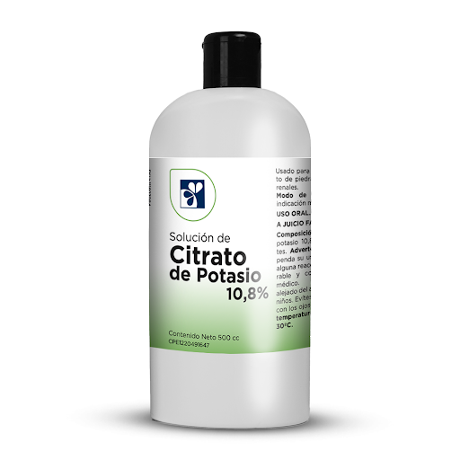 Formula Farmatodo Solucion Citrato De Potasio 10.8% 500Cc