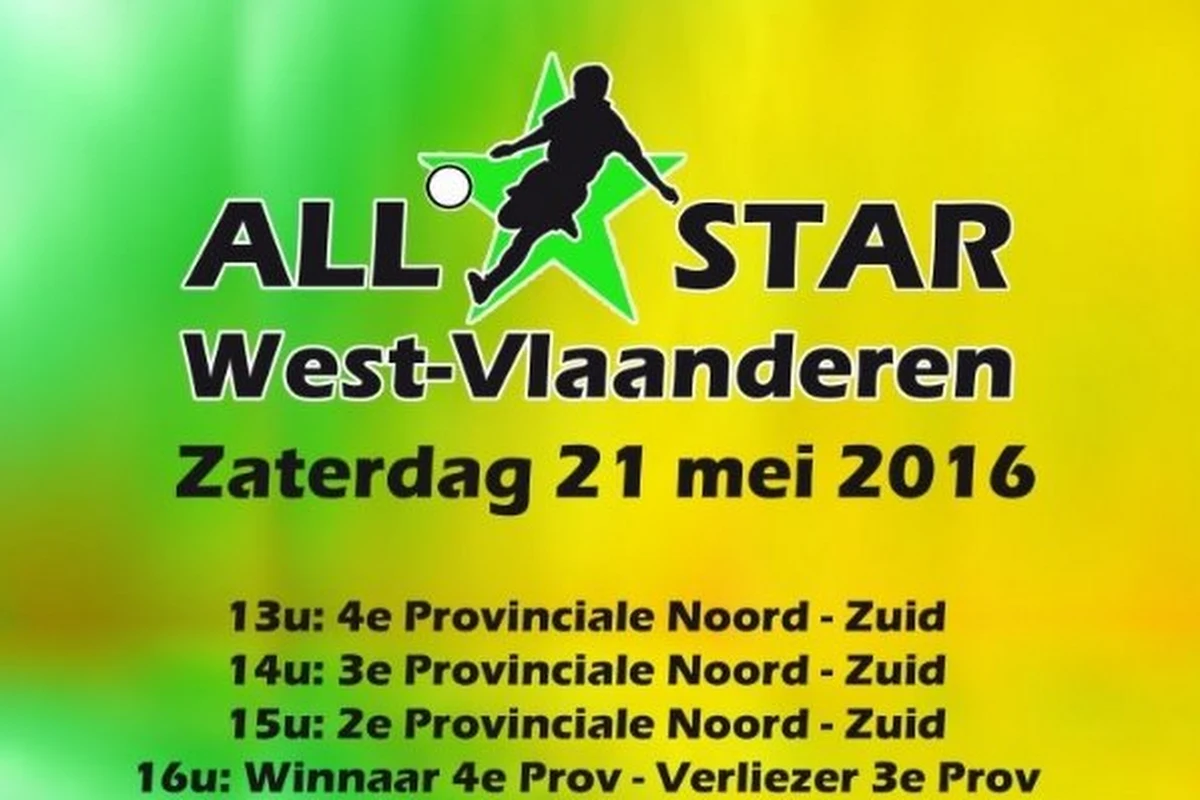 Het All Star Games toernooi brengt het beste voetbal uit West-Vlaanderen samen