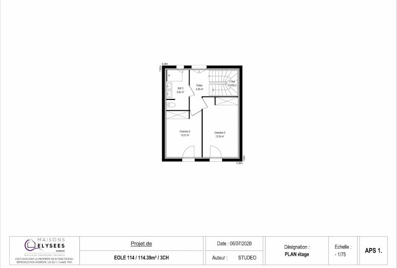  Vente Terrain + Maison - Terrain : 396m² - Maison : 84m² à Sémussac (17120) 