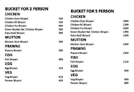 Green Bucket Biryani menu 2