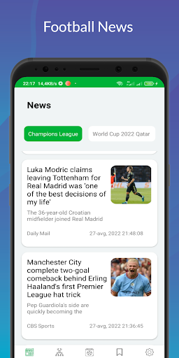 Screenshot Football News & LiveScores