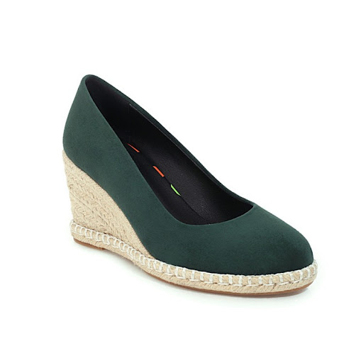 Title 2, European and American Straw Woven Wedge Heel Fi...