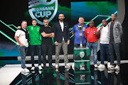 PSL coaches at the Nedbank Cup quarterfinal draw at SuperSport studios in Randburg, Johannesburg.